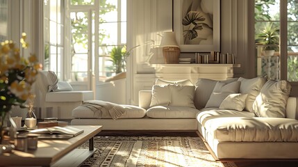 An interior designer staging a home, close up, real estate enhancement theme, realistic, overlay, beautifully decorated house backdrop