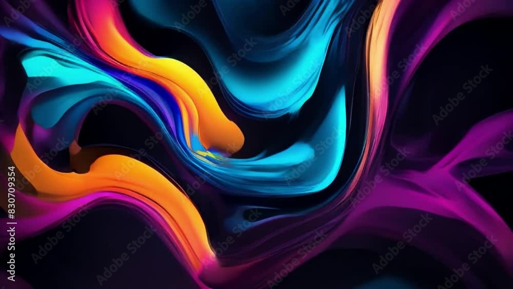 Poster A dark abstract background with deep shadows and ethereal elements, illuminated by dramatic lighting