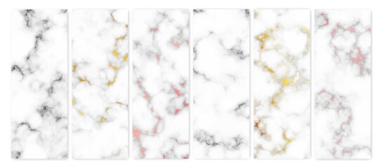 Set of marble texture backgrounds