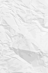 White clean crumpled paper