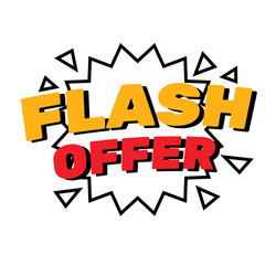 Flash Offer Comic Style