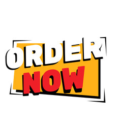 Order Now Comic Style