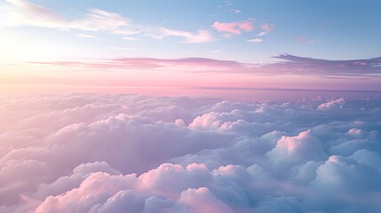 Colorful sky with clound pink,blue,green,gteal