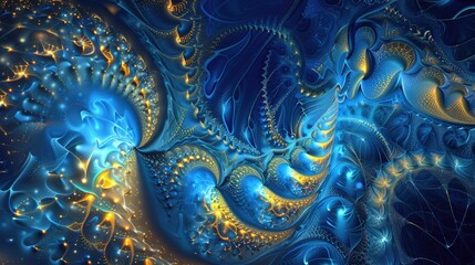 Abstract Fractal Background .AI GENERATION