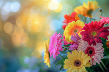 colorful floral abstract