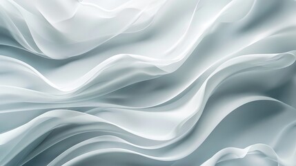 Obraz premium Abstract wavy design with soft gradients, close up, artistic flow, whimsical, Blend mode, white canvas backdrop