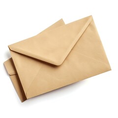 Card and envelope on a white background