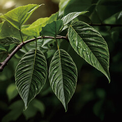 green leaves of a tree