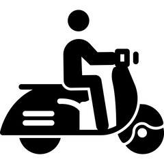 Moped Ride Icon