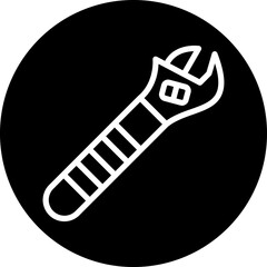 Vector Design Wrench Icon Style
