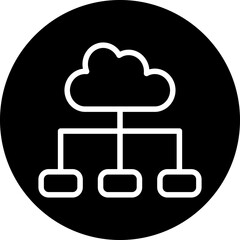 Vector Design Cloud Connection Icon Style