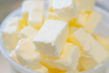 Butter is a dairy product made from the fat and protein components of churned cream. Waikiki, Honolulu, Oahu, Hawaii. VAVIN DESSERT BAR