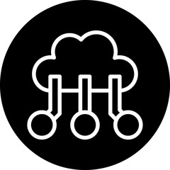 Vector Design Cloud Storage Icon Style
