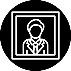 Vector Design Passport Photo Icon Style