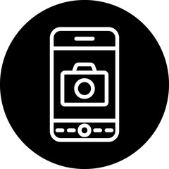 Fototapeta premium Vector Design Smartphone Camera Icon Style