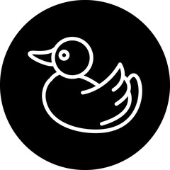 Vector Design Rubber Duck Icon Style
