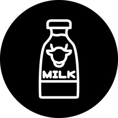 Vector Design Milk Bottle Icon Style