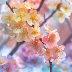 Vibrant Blossoms: A Springtime Tree in Full Flower