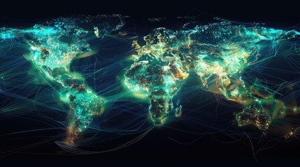 Digital Visualization of a Global Supply Chain Network 
