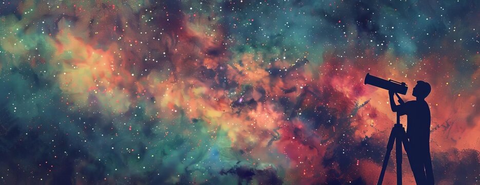  A boy gazes up at the stars in awe and wonder. The possibilities of the universe are endless, and he can't wait to explore them all.