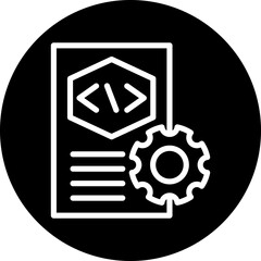 Vector Design Code Setting Icon Style