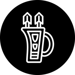 Vector Design Quiver Icon Style