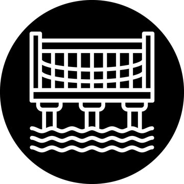 recommend clip art: Vector Design Water Bridge Icon Style