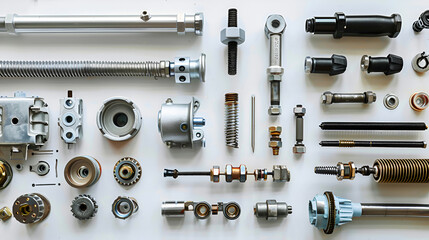 Fototapeta premium Set electrician tools isolated. Object technician equipment supply repair. Generate Ai 