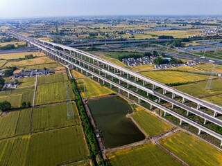 Huai 'an, Jiangsu, China: A golden wheat harvest is in sight  On May 25, 2024, the countryside of...