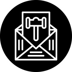 Vector Design Auction Invitation Icon Style