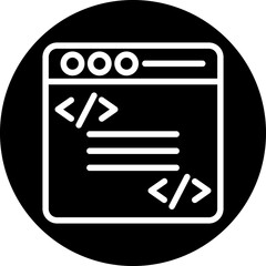 Vector Design Coding Language Icon Style