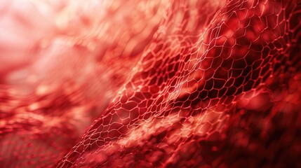 Abstract background with a close up that resembles a net in shades of red