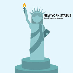 New York Logo Vector Flat Design Illustration