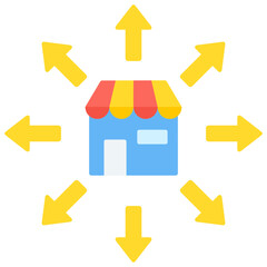 Retail Expansion Icon