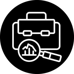 Vector Design Job Analysis Icon Style