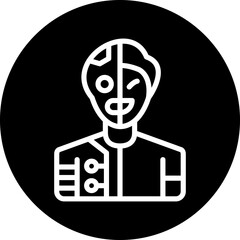 Vector Design Cyborg Icon Style