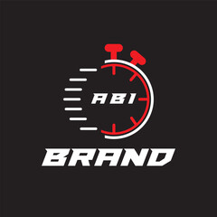 ABI letter logo vector Unique attractive creative modern initial design white color on black color background ABI letter logo icon design
