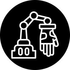 Vector Design Robot Hand Icon Style