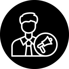 Account Executive Male Icon Style