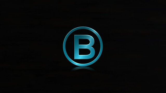 B Logo, Modern B bb Text Logo Animation Video Template For Your Business