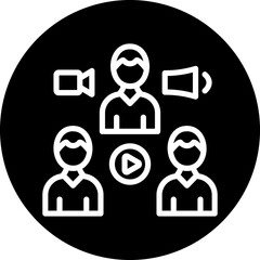 Social Media Audience Icon Style