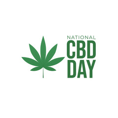 vector graphic of National CBD Day ideal for National CBD Day celebration.