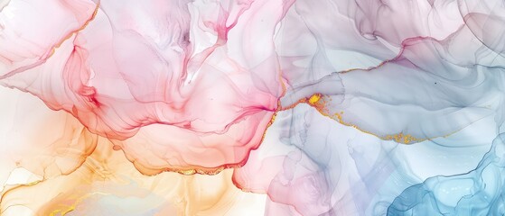 an abstract background paint blots crafted from alcohol ink, mesmerizing marble backdrop captivates with its fluid patterns and rich hues, evoking a sense of artistic elegance and creative allure