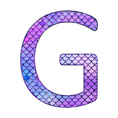 Mermaid Alphabet Letter G