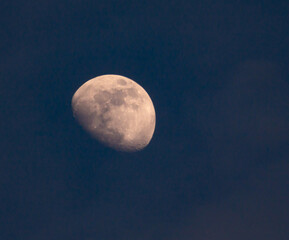 moon in the sky. astro photography. Science. moon observation.