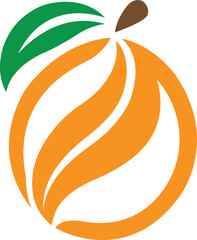 Fototapeta premium a orange and green leaf