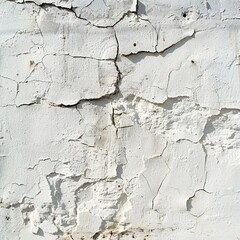 Obraz premium Deteriorating Wall Texture: Close-up of Peeling Paint on Exterior Wall Surface
