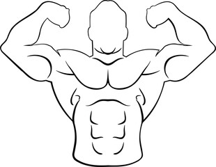 Bodybuilder fitness and gym silhouettes set, large pack of vector silhouette design, isolated white background