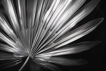 Striking Artistic Representation of a Palm Leaf