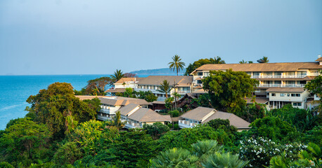 Fototapeta premium View of resort in Cape Panwa beach in Phuket, Thailand